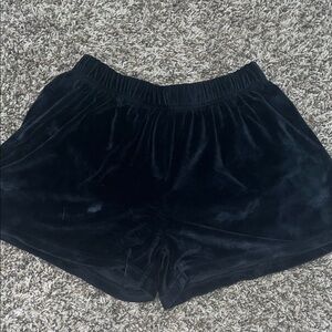 Peanuts Black Velvet Women's Athletic Shorts